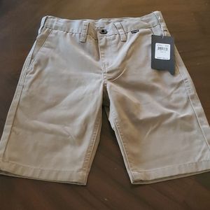 Hurley Boy Khaki Shorts- Size 10